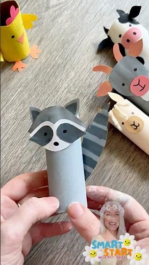Toilet Paper Roll Raccoon Craft 🦝 | Easy Woodland Animal DIY for Kids