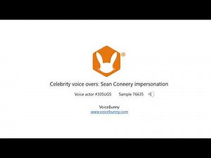 Sean Connery soundalike voice overs