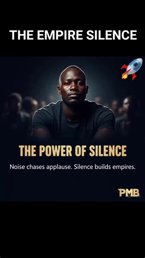 ⚡ THE EMPIRE SILENCE ⚡ Noise feeds crowds. But silence… builds empires. 👑 Not the silence of weakness. The silence of discipline. The silence of focus. The silence of vision. The world claps for noise. But it bows… to empires. 💡 Comment in ONE WORD: 👉 What empire are YOU building right now? #PMB2HIGH #EmpireMode #BreakTheNoise #QuietPower #FocusWins #DeepWork | Productivity Myth-Busting