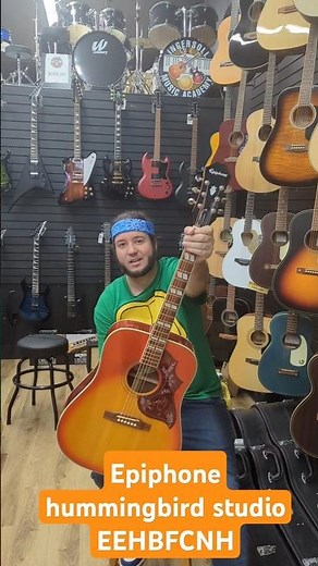 Epiphone hummingbird studio faded cherry EEHBFCNH #guitarshop #rockmusician #musicshopstore #love