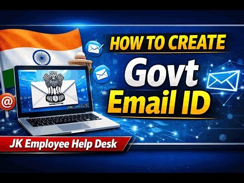 How to Create Official Government Email ID (@jk.gov.in) | J&K School Email Setup Guide