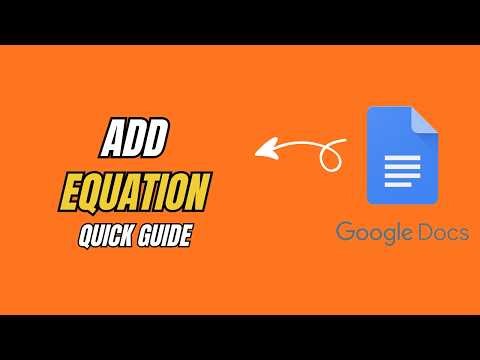 How to Add Equations in Google Docs (2026) — Quick & Easy