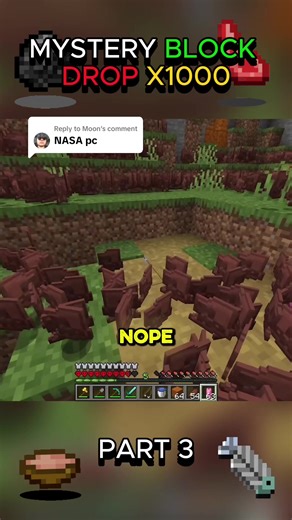 Replying to @Moon Mystery Block Drop x1000 in Minecraft! | PART 3 | (credits: xNestorio) #Minecraft #minecraftchallenge #minecrafthardcore