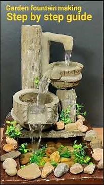 Garden fountain making step by step guide