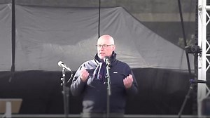 John Swinney speaks at pro-independence rally