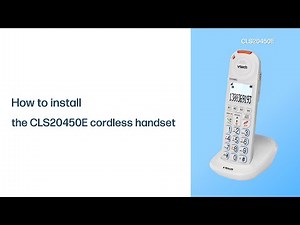 Install the CLS20450E Cordless Handset