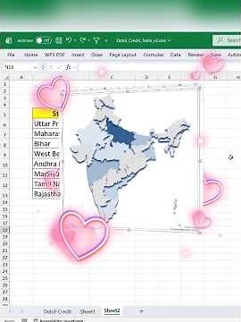 How to Create an India Map Chart in Excel That Changes Color Automatically! 🗺️ #ExcelTips #Data #tip