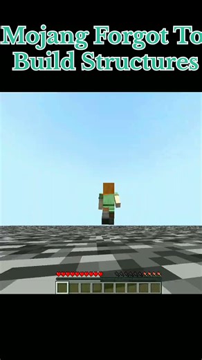 Mojang Forgot To build Structures in Minecraft #minecraft #minecraftshorts