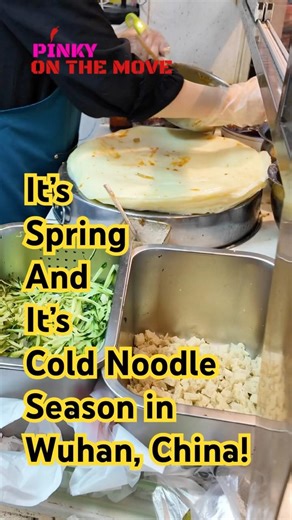 Spring is cold noodle season in Hubei and Hunan province China!!! #chinesenoodles #china chinafood