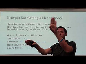 Geom Lesson 1-5b: Biconditional Statements