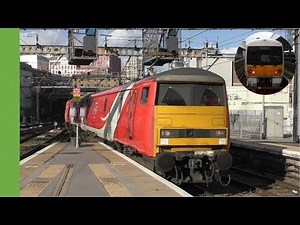 Blunt end Class 91 arrives at Kings Cross