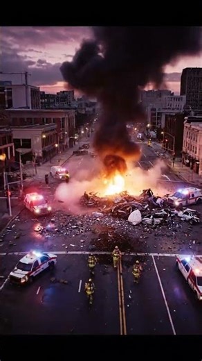 Witnessing a City Catastrophe: Explosion, Chaos & Heroic Rescue! 🚨