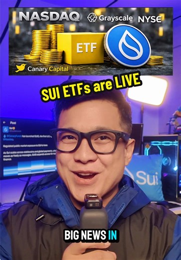 Breaking News: SUI ETFs are now LIVE with $GSUI by Grayscale on NYSE Arca and $SUIS by Canary Capital on NASDAQ 📈 @Sui 💧 #SuiNetwork #CryptoNews #SuiETF #ETF #GiuComia