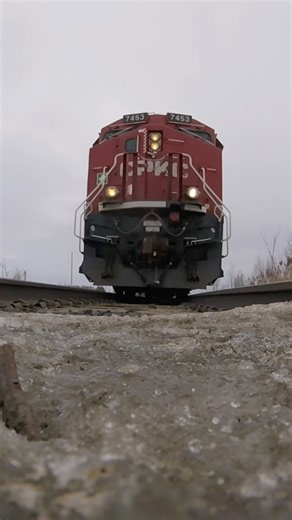 TRAIN RUNS OVER MY CAMERA!! #train #canadianrailway #railway