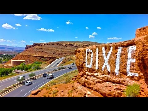 A Sky View of St. George, Utah. Aerial Footage of Southern UT.