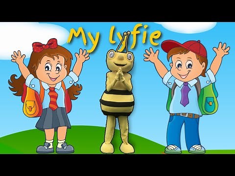 Bee Bee die By My lyfie Afrikaanse kinderliedjie vir kinders | Interaktiewe video vir kleuters