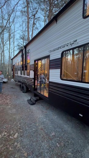 61K views · 57K reactions | Finallu uploading the video of our new Forest River Timberwolf Cherokee 39AL. This has been such a vast improvement over our last camper and something we can live comfortably in while waiting on our cabin build! #camperlife #rvliving #Camping | Kelly Daspit | Facebook