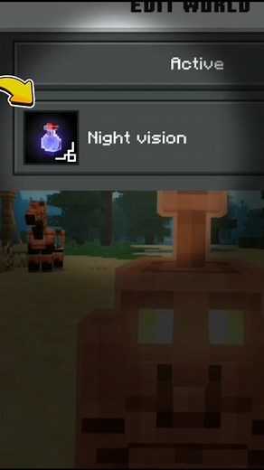 Night vision mod for Minecraft PE 1.21+