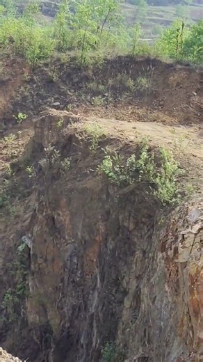 A compilation showing the efficiency of mine blasting in breaking up hard rock in pits.