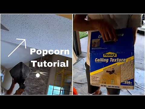 Popcorn Drywall Texture Tutorial - tips and tricks