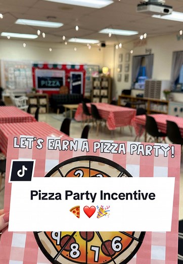 Pizza Party Incentive Day in Third Grade Classroom