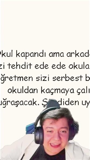 "Kahretsin. Okul kapandı ama arkadaşların defterlerini getirmeyi unuttu...."