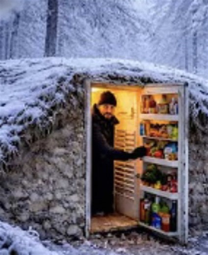 Achei uma geladeira e fiz um abrigo de sobrevivência no meio da neve ❄️🧊 #bushcraft #survival #neve #survival #build