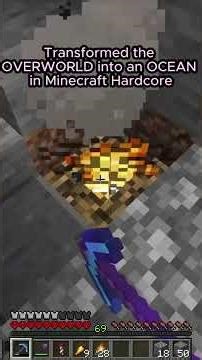 Transformed the OVERWORLD into an OCEAN in Minecraft Hardcore Part 6: aCookieGod ⁨ @aCookieGod ​