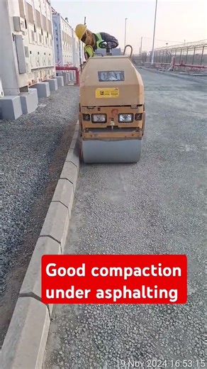 Aggregate basecourse compaction under asphalt