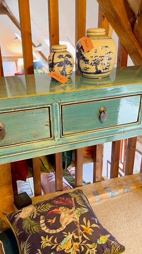 Incorportate the intricately designed HAMPTON Dappled Blue Console Table within your interior. #furnituredesign #decorated #bespokefurniture #chinesefurniture #homeaccessories | Orchid Furniture