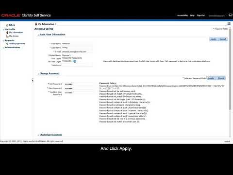 Manage Your User Account