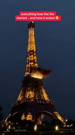 Eiffel Tower Fire January 2024 clip: xth3anonymous | Incorrect Harry Potter