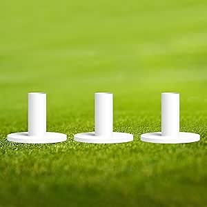 FINGER TEN Golf Rubber Tees Driving Range Value 3/4 Pack, Mixed or Same Size 1.5’’ 2.25’’ 2.75’’ 3’’ for Durable Practice Mat Holds Ball Well