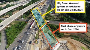 TRAFFIC ALERT : Major lane reductions on I-495