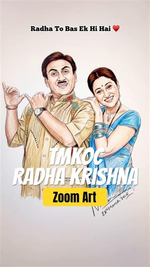 Jethalal ❤️ Babita Ji… But Dayaben?! 😳 TMKOC Love Triangle in Zoom Art Pencil Drawing ✏️ #tmkoc #fy