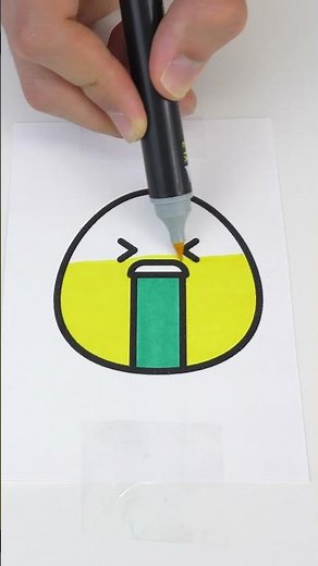 Vomiting Emoji 🤮 - Satisfying Coloring #107