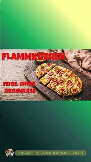 🎃 Flammkuchen mit Feige, Birne & Ziegenkäse 🎃 #food #recipe #cooking
