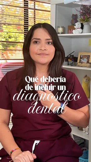 Dra Vanessa Castillo on Instagram: "¿Qué debería incluir un diagnóstico dental? 🦷🩺 Un buen diagnóstico dental es la base de un tratamiento seguro y efectivo. No se trata solo de “ver un diente”, sino de evaluar tu salud bucal de forma integral. ¿Hace cuánto no te realizas una evaluación completa? Agenda tu consulta con nosotros y cuidemos tu sonrisa desde la raíz. Tu sonrisa es nuestra marca 🦷 #Dentista #Odontologo #Dientes #Caries #Muelas"