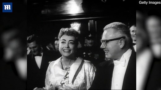 Marilyn Monroe meets the Queen at The Battle of the River performance in 1956