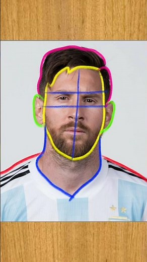 how to draw Messi 🔥😃 #shorts #drawing #art #messi #football