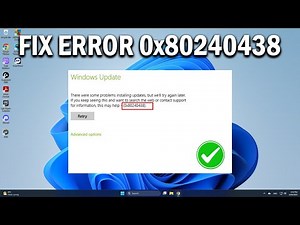 How To Fix 0x80240438 ‘There Were Some Problems Installing Updates’ Windows 11 or 10 - Easy