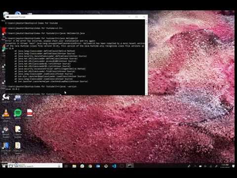 Java Won't Run! JNI error- java.lang.UnsupportedClassVersionError
