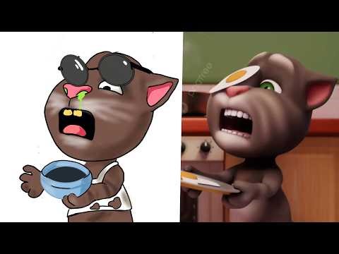 Chef Tom vs Chef Hank – Who Cooks Better? 😂 Talking Tom Funny Meme