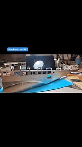 Junkers Ju-52 Scale 1:32 fuselage structure constructed of aluminum metal | Humberto Quiroz