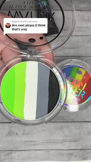 6.9M views · 110K reactions | Let’s swatch one of the new full pan- pride water activated eyeliners! #makeup #cosmetics #beauty #graphicliner #wateractivatedeyeliner #eyeliner | HoloGrave Cosmetics | Facebook