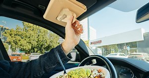 Chipotle is selling a car napkin holder for customers who hoard its napkins