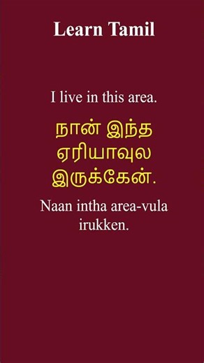 #63 100 Essential Tamil Phrases for Everyday Life in Chennai #learntamil #spokentamil