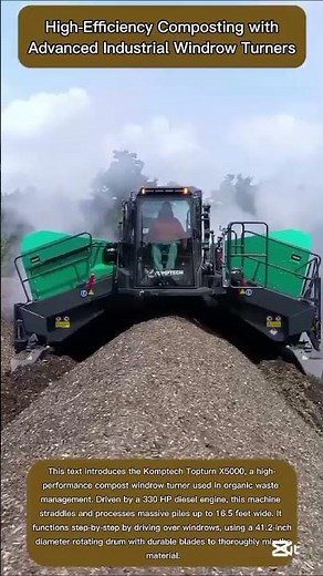 Improving Commercial Compost Quality Through Scalable Pile Turners