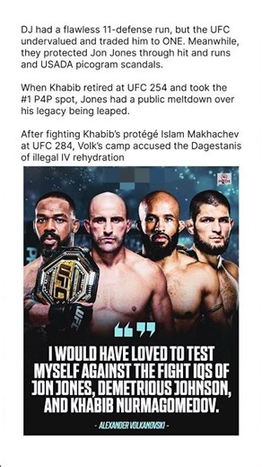 VOLK EXPOSES UFC GOATS! 🤯
