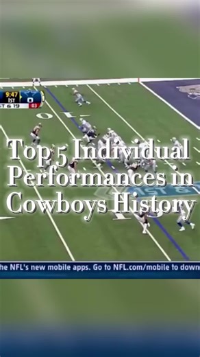 Top 5 Individual Performances in Cowboys History